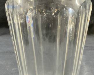 Baccarat Stamped Clear Crystal Vase, France
