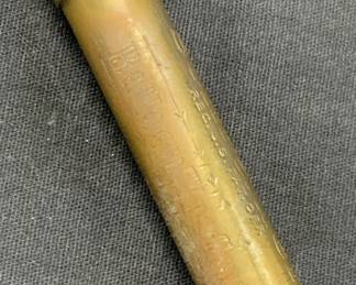 Antique A.Schraders Son Brass Balloon Tire Gauge
