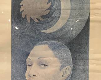 Cleveland Bellow Sun & Moon Lithograph
