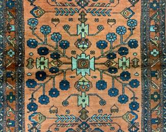 Vintage Handmade Persian Wool Area Rug
