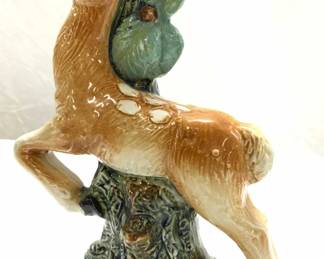 Bischoff Cherry Porc Majolica Liquor Bottle, Italy
