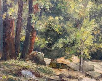 Harry L Hickman Landscape Oil Painting
