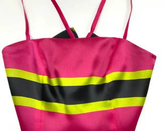 Giorgio Armani Silk Fitted Crop Tank Top, Italy
