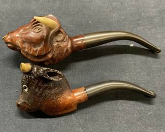 Lot 2 Bruyere Garantie & MARXMAN Bull Head Pipes

