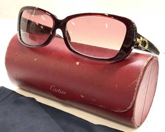Vntg CARTIER Paris Sunglasses France W Case
