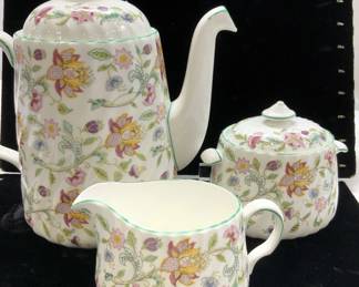 Minton Haddon Hall Porcelain Serverware, 3 England
