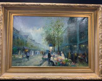 PENCKE Sgd Impressionist Cityscape Oil Painting
