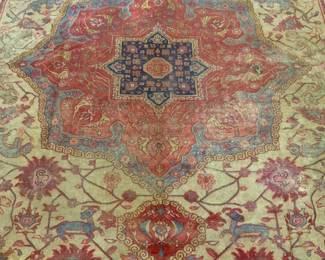 Antique Handmade Persian Rm Sz Wool Rug
