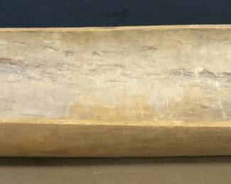 XXL 5ft Antique Carved Wooden Dough Bowl
