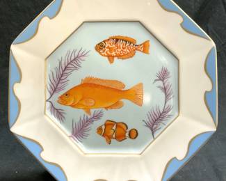 LYNN CHASE REEF Porcelain Plate 1996
