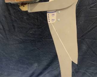 Vintage Hand Painted Wood Butler Smoking Stand 3ft
