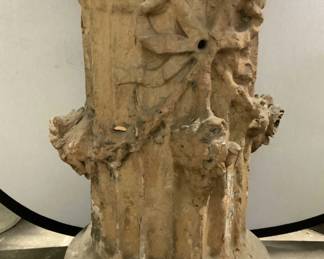 Antique Ceramic Pottery Column Pedestal 3ft
