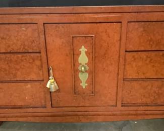 Vintage Art Deco Style Ten Drawer Dresser
