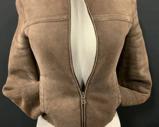 Jil Sander Shearling Lined Leather Jacket , Italy
