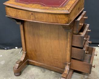 Antique Victorian Davenport Secretary Desk
