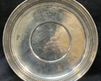 Vintage Sterling Silver Platter 11in
