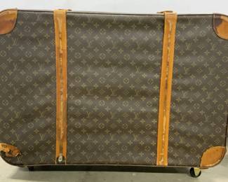 LOUIS VUITTON STRATOS Vtg Pebbled Leather Suitcase
