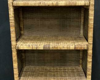Vintage Four Shelf Bamboo Bookshelf
