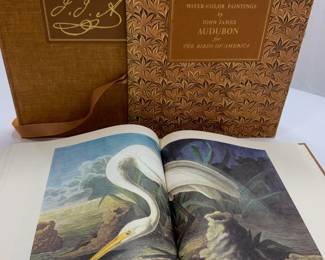 2Vol Birds America Watercolors J Audubon 1966 Illustrated
