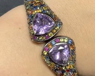 MCL Sterling Silver Gemstone Bracelet
