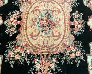 Handmade French Aubusson Wool Pile Rm Sz Rug
