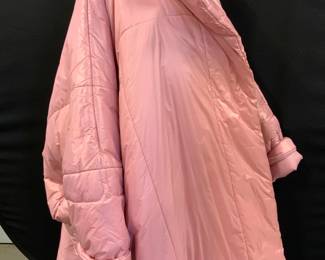 Norma Kamali Long Winter Puffer Coat w Bag USA
