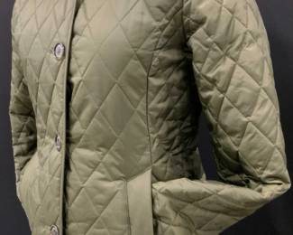 Barbour Quilted Barn Jacket w Signed Buttons
