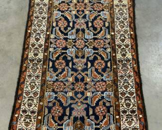Vintage Persian Malayer Area Rug
