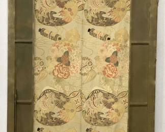 XL 7ft x 3ft Embroidered Asian Silk Textile Panel
