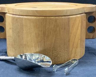 Woodline Denmark Wood Art Deco Ice Bucket & More
