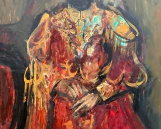 Signed Royal Portrait Oil Painting
