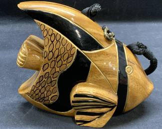 Vintage Timmy Woods Handmade Angel Fish Handbag
