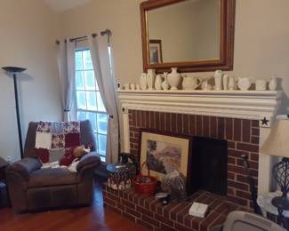 Lenox pieces on mantle