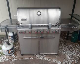 Weber Summit S-670 Gas Grill With Rotisserie, Sear & Side Burner