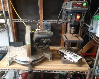 Delta Chop Saw and Craftsman Drill Press