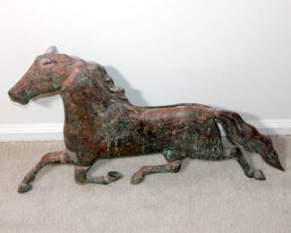 Exceptional Copper Horse from Weathervane