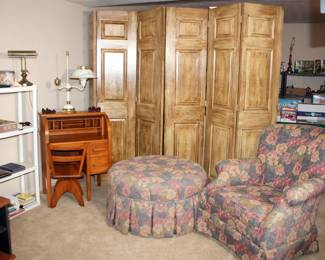 Room Divider, Chair & Ottoman