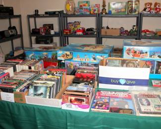 DVDs, CDs, VCR Tapes, Cassettes LPs