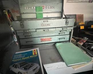 0 1950s snap on metal tool chest