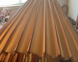 old working bamboo umbrella