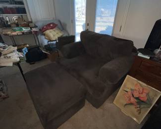 large chair with ottoman