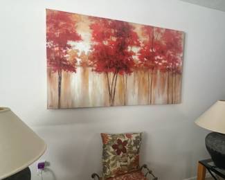 vanity chair wall art