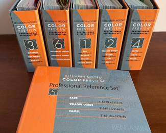 6 Benjamin Moore Paint Color Professional Reference Sets Binders
Lot #: 210
