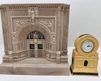 Wedgwood Desk Clock & The Victoria & Albert Museum Architectural Model, London
Lot #: 178