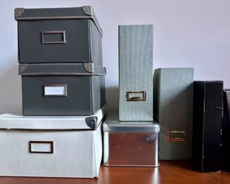 8 Storage Boxes, Some Ikea
Lot #: 213