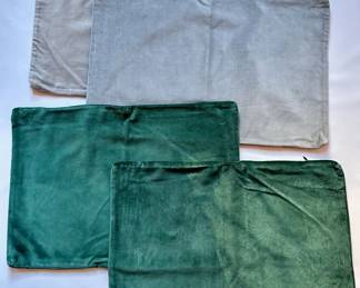 4 New Velvet Zippered Pillow Covers
Lot #: 118