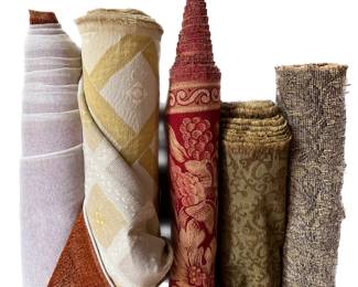 5 Large Rolls Of Upholstery Fabric
Lot #: 63