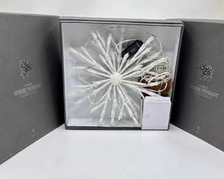 3 New In Box Restoration Hardware Starlit Sphere Pendants Large Holiday Ornaments, 12 Inches
Lot #: 184
