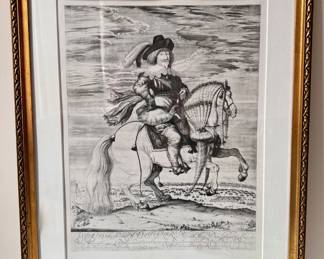 Wladislaw Podkowinski Vintage Equestrian Portrait Print In Gilded Frame, Signed, Poland
Lot #: 78