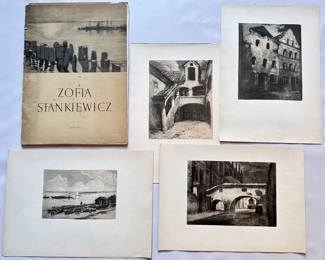 1954 Zofia Stankiewicz Full Set Of 16 Aquatint Prints In Portfolio, Poland
Lot #: 53